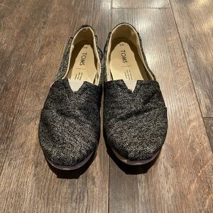 Toms Charcoal Slip-On Shoes